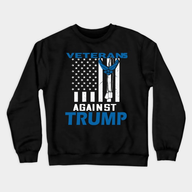 Veterans against Donald Trumo- Anti-Trump 2020 Crewneck Sweatshirt by DODG99